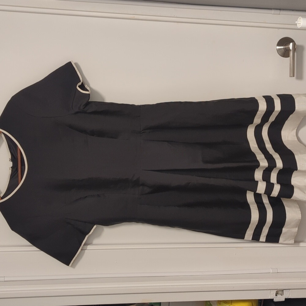 Pink Tartan black short-sleeved dress
